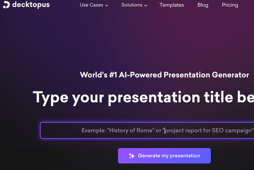 AI Presentation