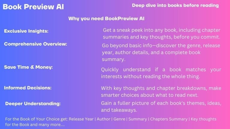 Free AI Tool - Book Preview AI