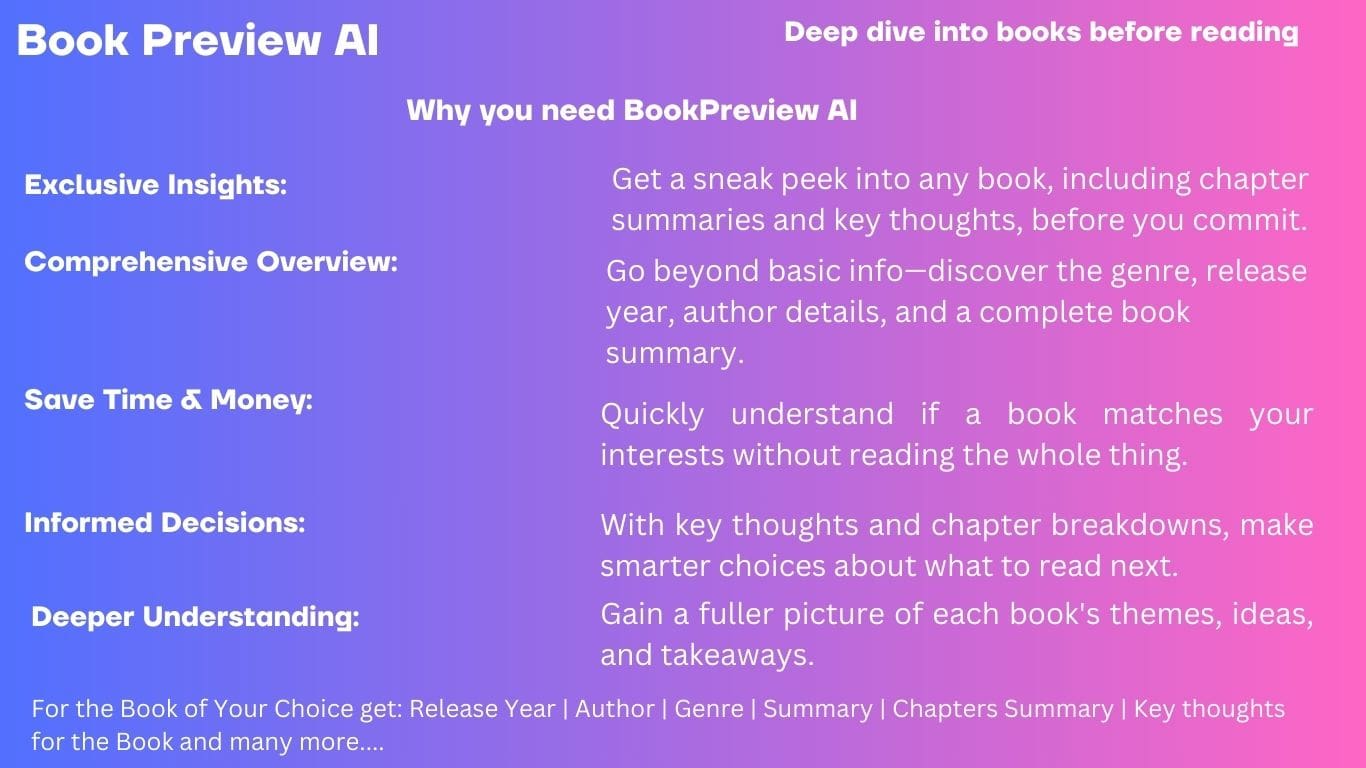 Free AI Tool - Book Preview AI